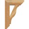 Ekena Millwork Funston Slat Rough Sawn Bracket w/ Offset Brace, Western Red Cedar, 6"W x 16"D x 24"H BKT0604X16X24FST06RWR - alternate 2